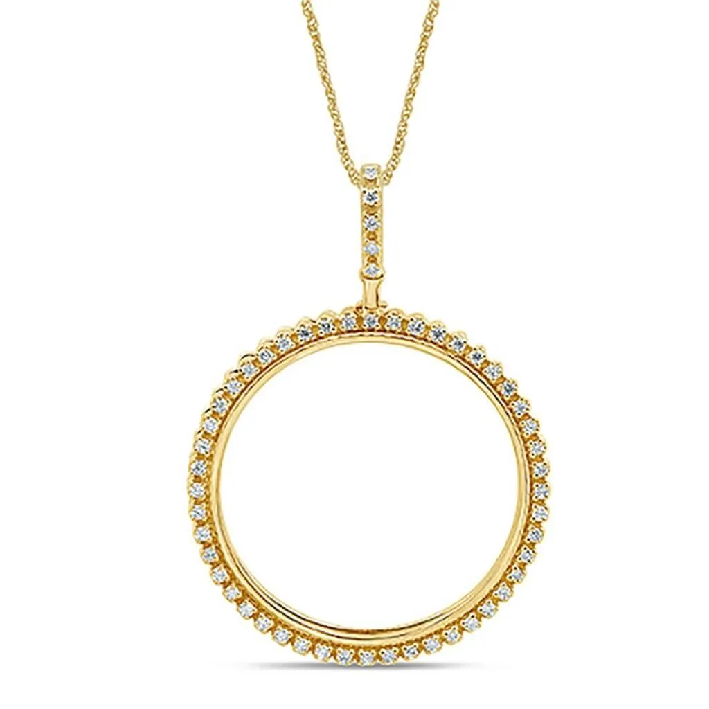 10K 0.8CT DIAMOND MEMORY PENDENT