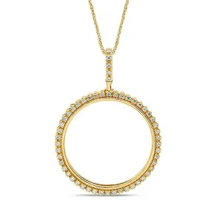 10K 0.8CT DIAMOND MEMORY PENDENT