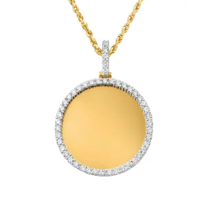 10k Yellow Gold Diamond Memory Pendant 2.25 Ctw