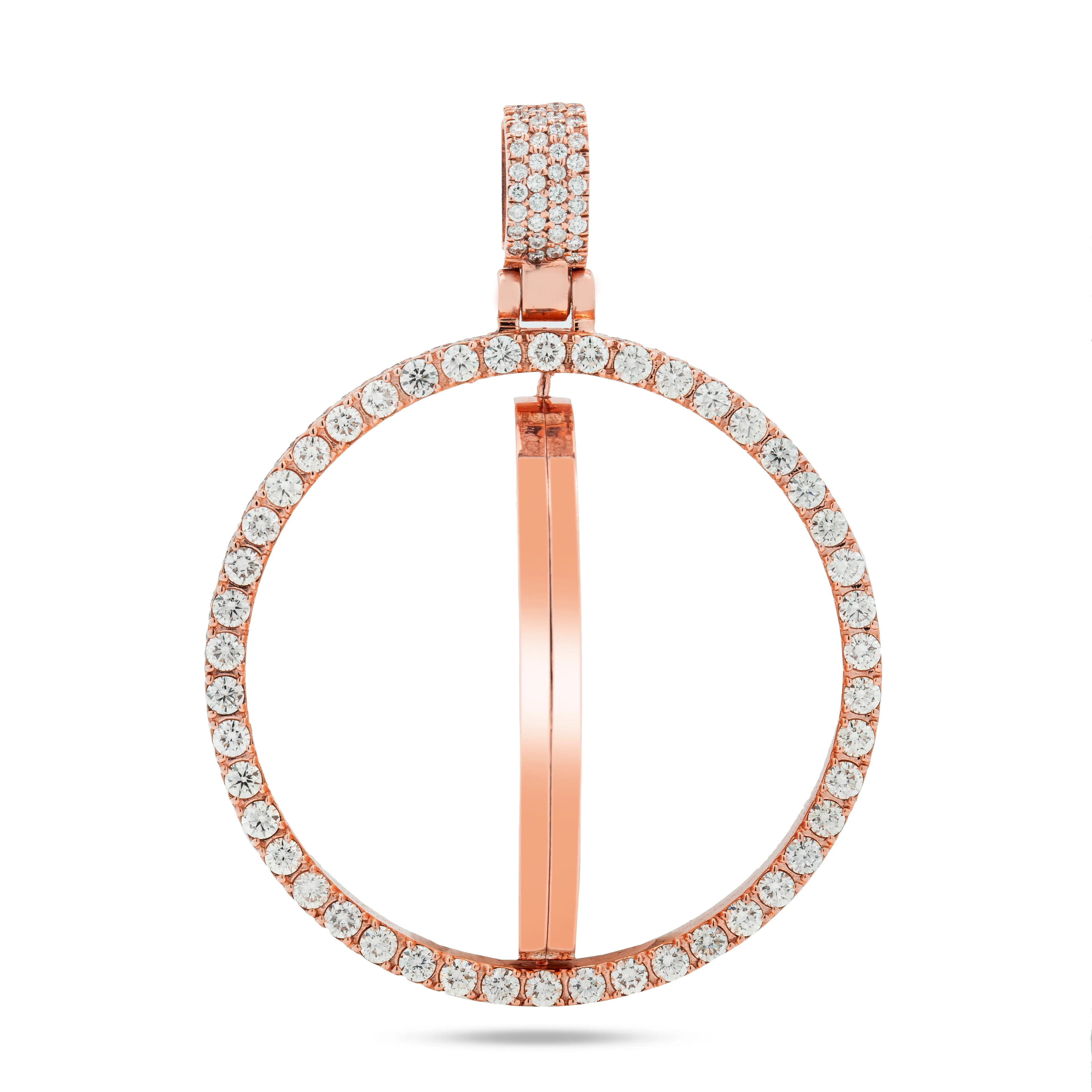 14k Double-Sided Memory Pendant 6.35ctw