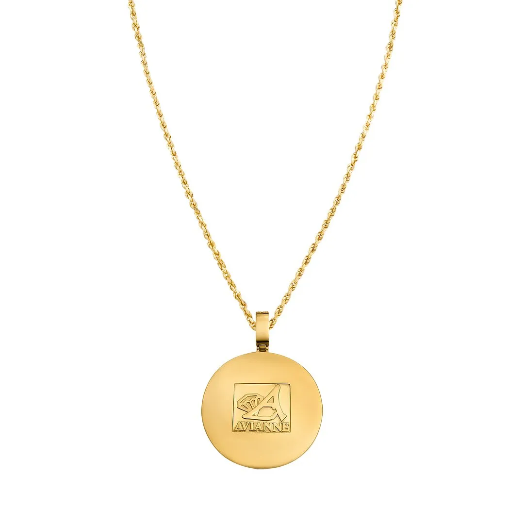 14k Yellow Gold Diamond Memory Pendant 8.93 Ctw