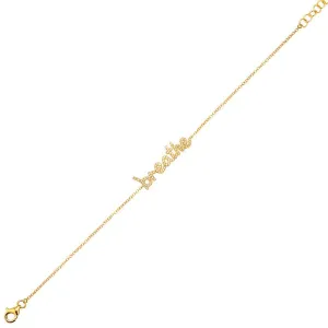 14K Yellow Gold Diamond "Breath" Bracelet