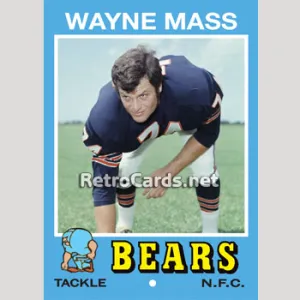 1971T Wayne Mass Chicago Bears
