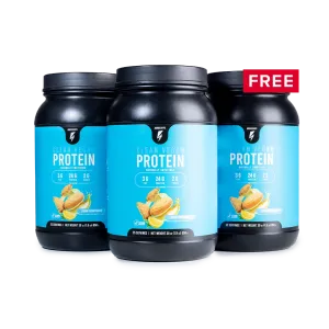 2 Bottles of Clean Vegan Protein   1 FREE