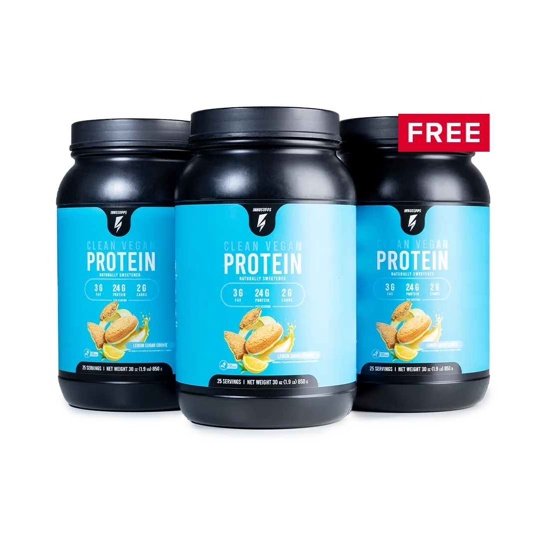 2 Bottles of Clean Vegan Protein   1 FREE