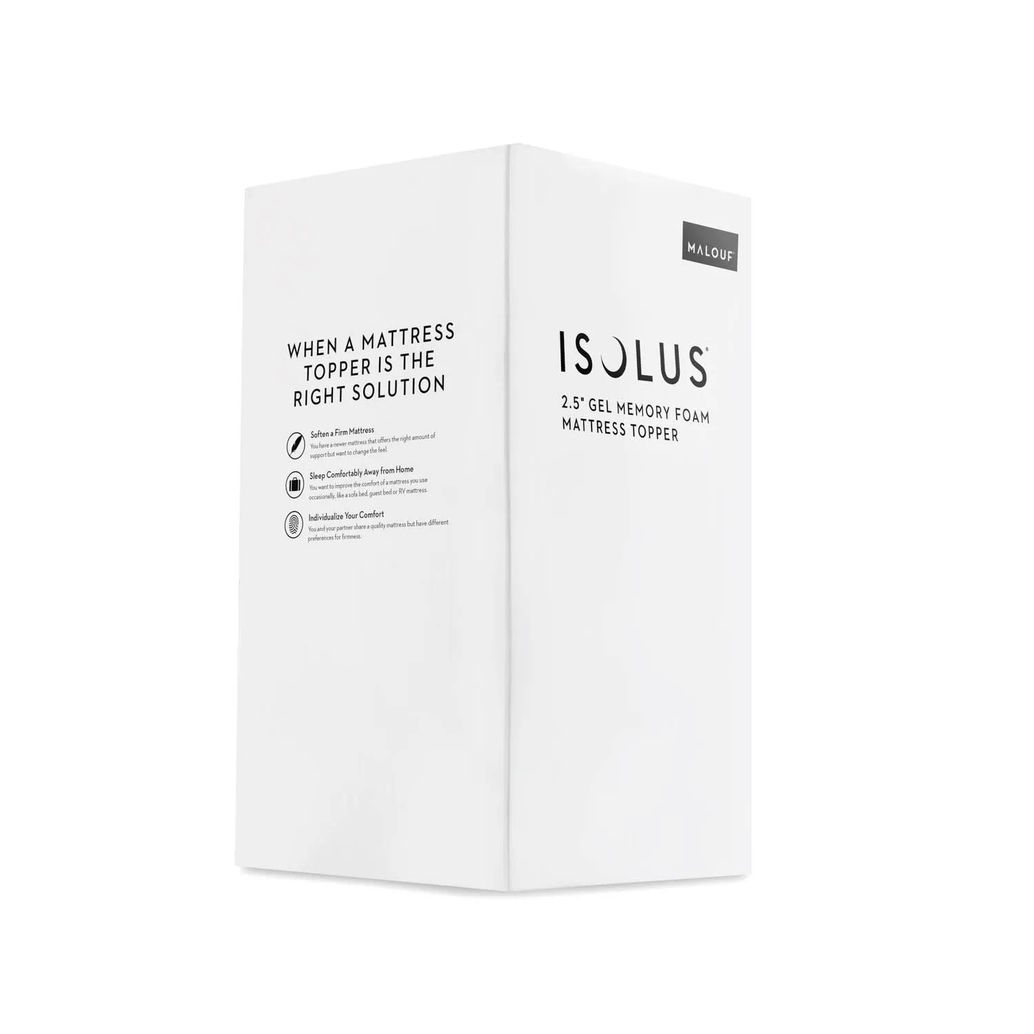 2.5" Gel Memory Foam Mattress Topper