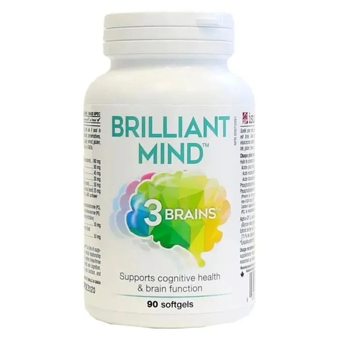 3 Brains Brilliant Mind 90 Softgels