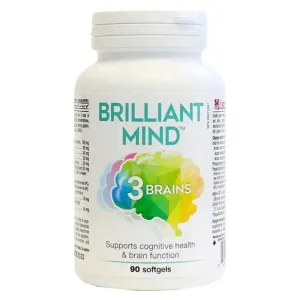 3 Brains Brilliant Mind 90 Softgels