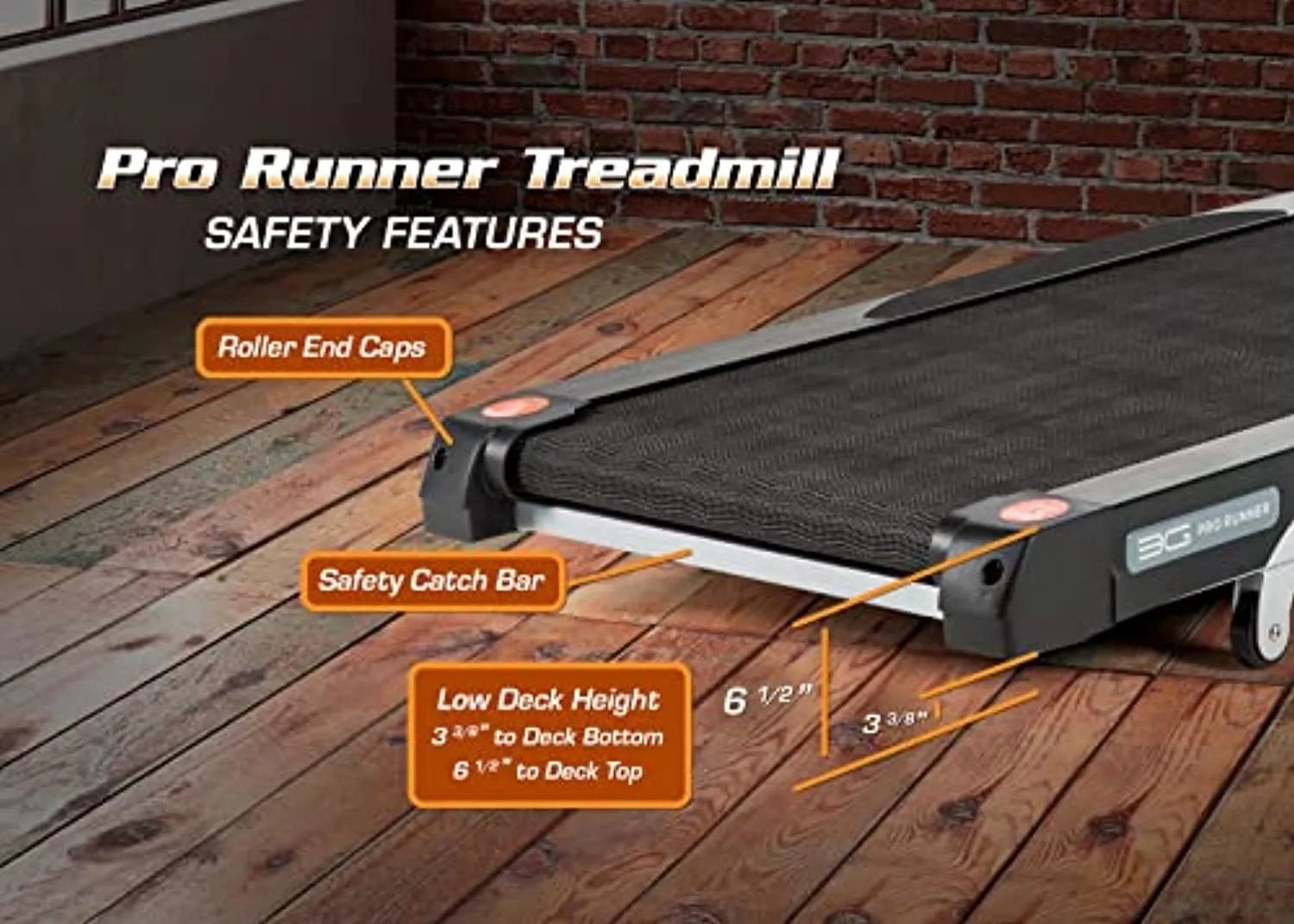 3G Cardio Pro Runner Treadmill, Silver - Space Saving Folding Treadmill - 3.0 HP - Orthopedic Belt - 350 LB User Capacity - One-Touch Speed and Incline