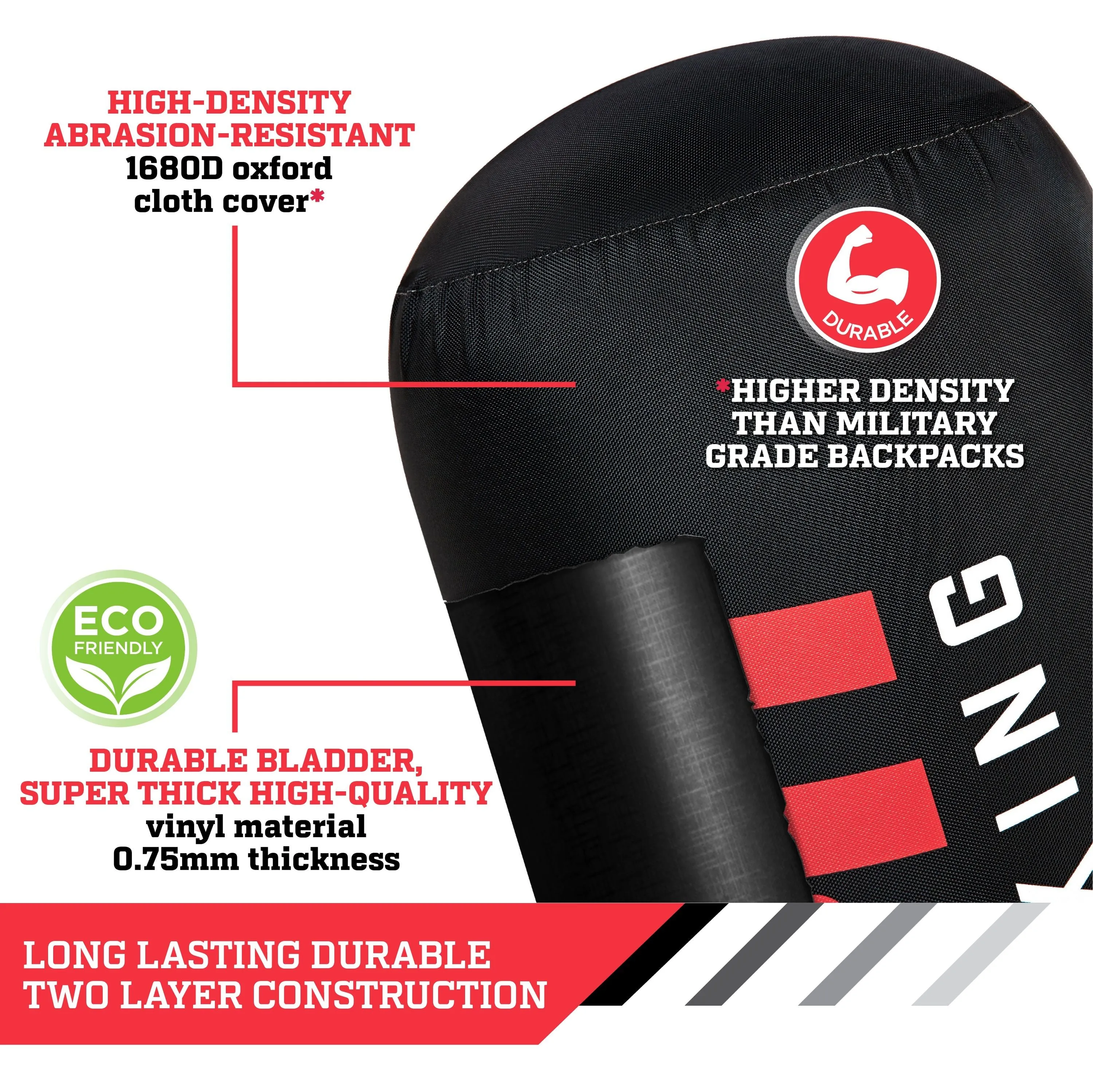 70" Tall Heavy Duty Inflatable Cardio Fitness Kickboxing Punching Bag
