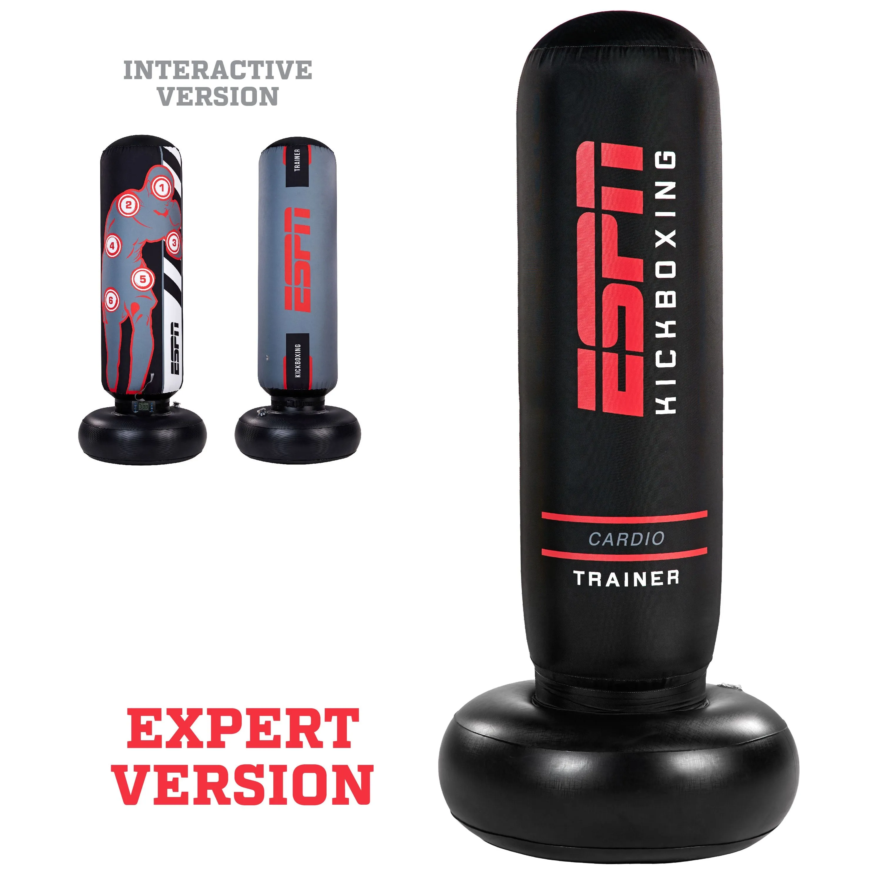 70" Tall Heavy Duty Inflatable Cardio Fitness Kickboxing Punching Bag