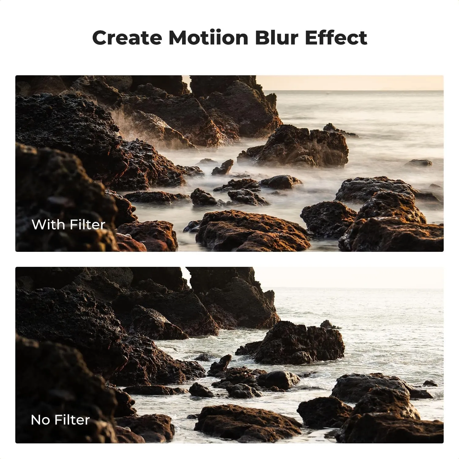 72Mm Putter Variable ND Filter ND2-ND400 (1-9 Stops) 28 Multi-Layer Coatings Import AGC Glass Adjustable Neutral Density Filter for Camera Lens (Nano-X Series)