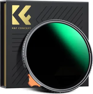 72Mm Putter Variable ND Filter ND2-ND400 (1-9 Stops) 28 Multi-Layer Coatings Import AGC Glass Adjustable Neutral Density Filter for Camera Lens (Nano-X Series)