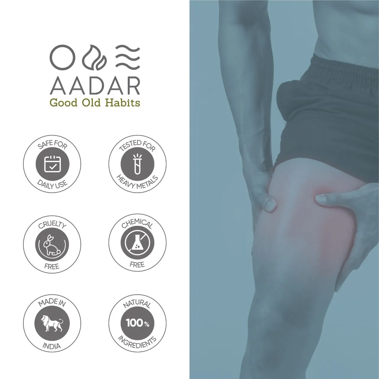 AADAR Ayurveda Ortho Sure Pain Oil for joint, muscle and knee pain relief<br> (100 ml)