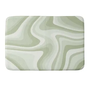 ABSTRACT WAVY STRIPES LXXVIII MEMORY FOAM BATH MAT