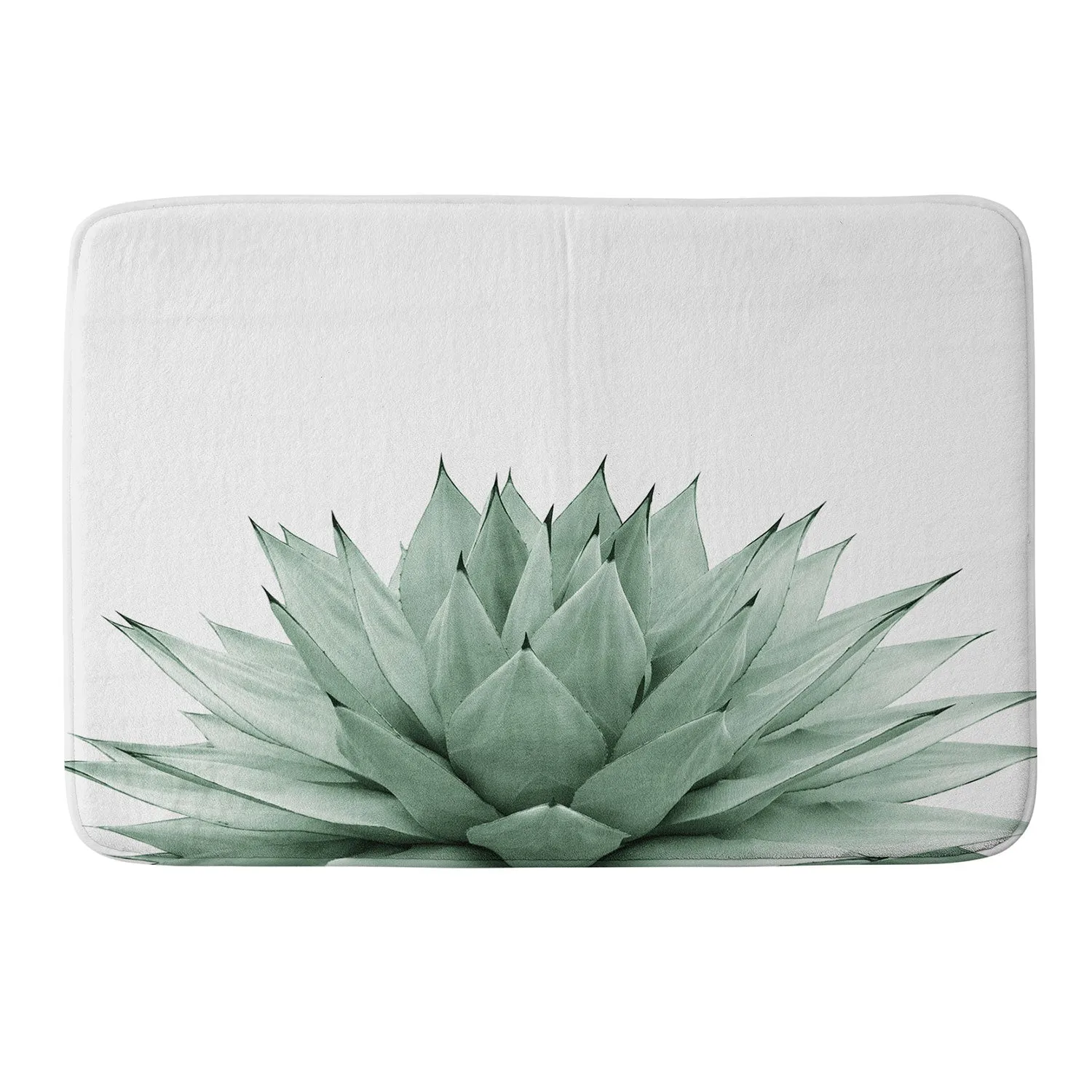 AGAVE GREEN SUMMER VIBES MEMORY FOAM BATH MAT