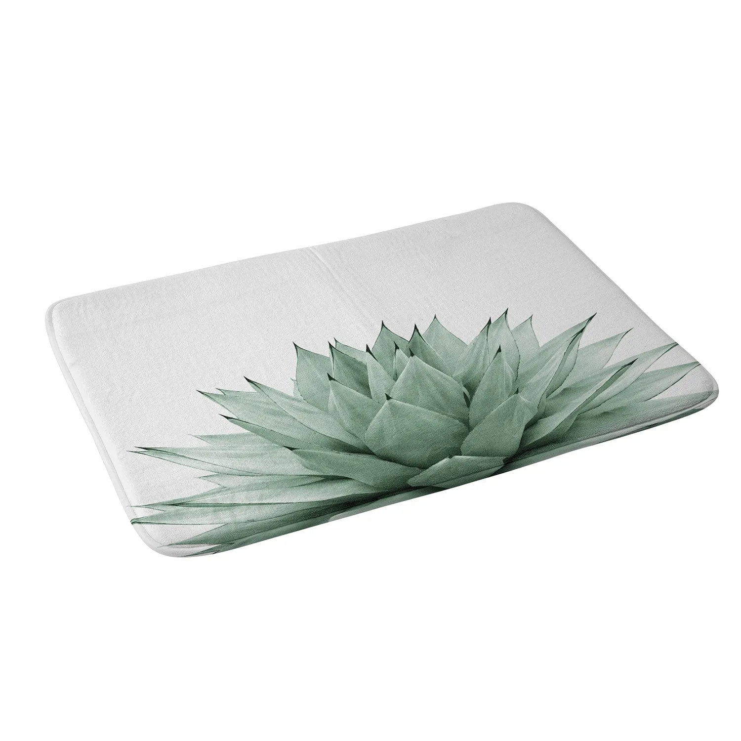 AGAVE GREEN SUMMER VIBES MEMORY FOAM BATH MAT