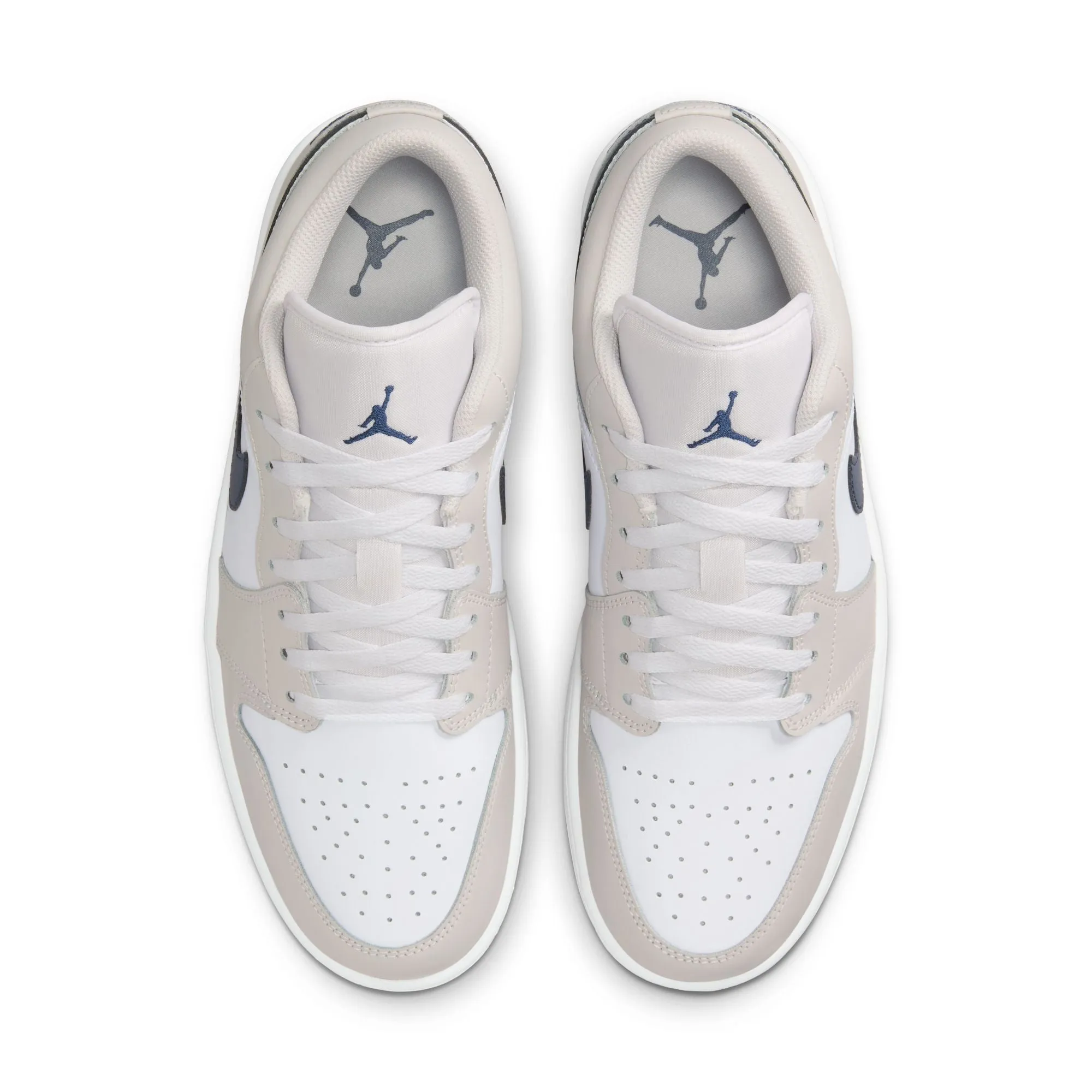 AIR JORDAN 1 LOW 553558-146 "MIDNIGHT NAVY/NUTRAL GREY" - MIDNIGHT NAVY/NUTRAL GREY