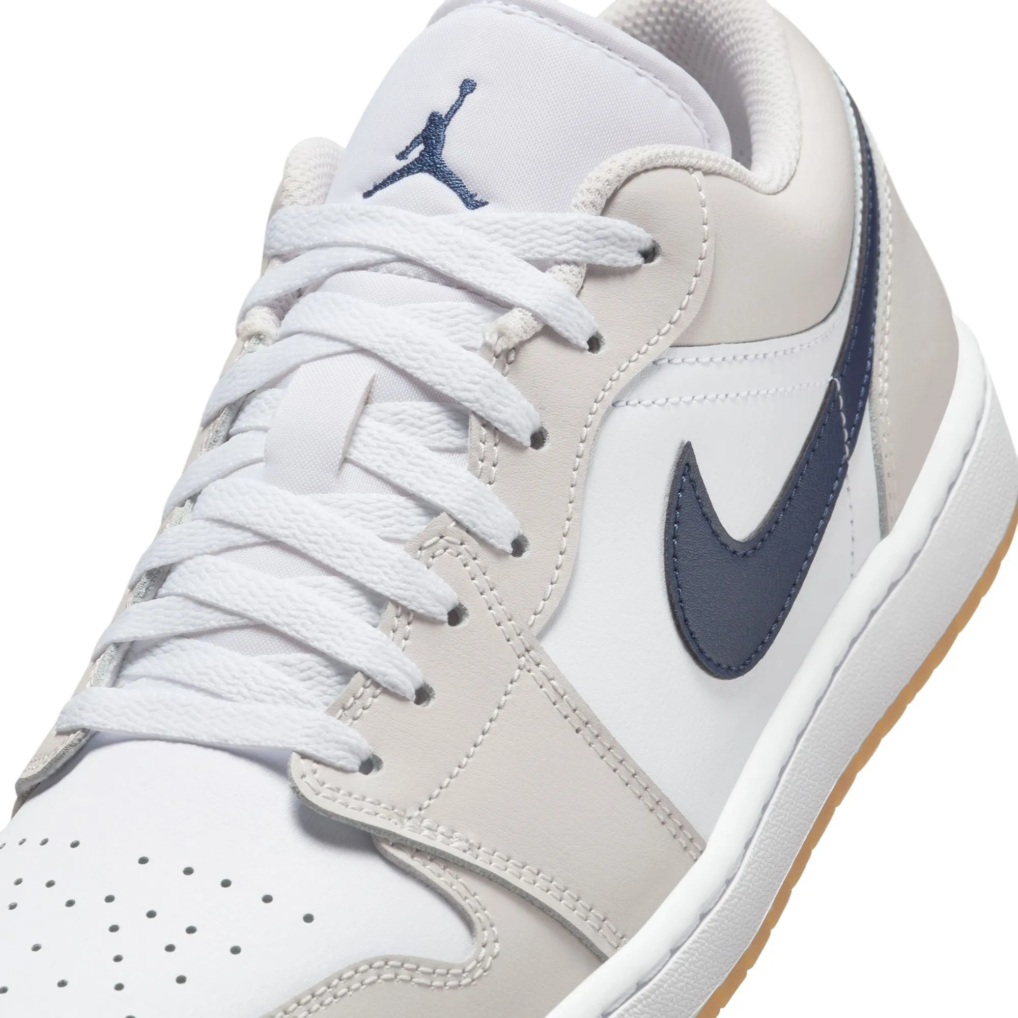 AIR JORDAN 1 LOW 553558-146 "MIDNIGHT NAVY/NUTRAL GREY" - MIDNIGHT NAVY/NUTRAL GREY
