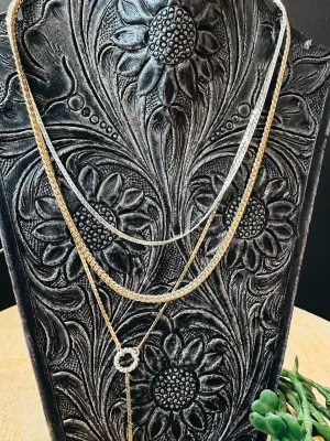 All The Chic Things Multi Layer Drop Necklace