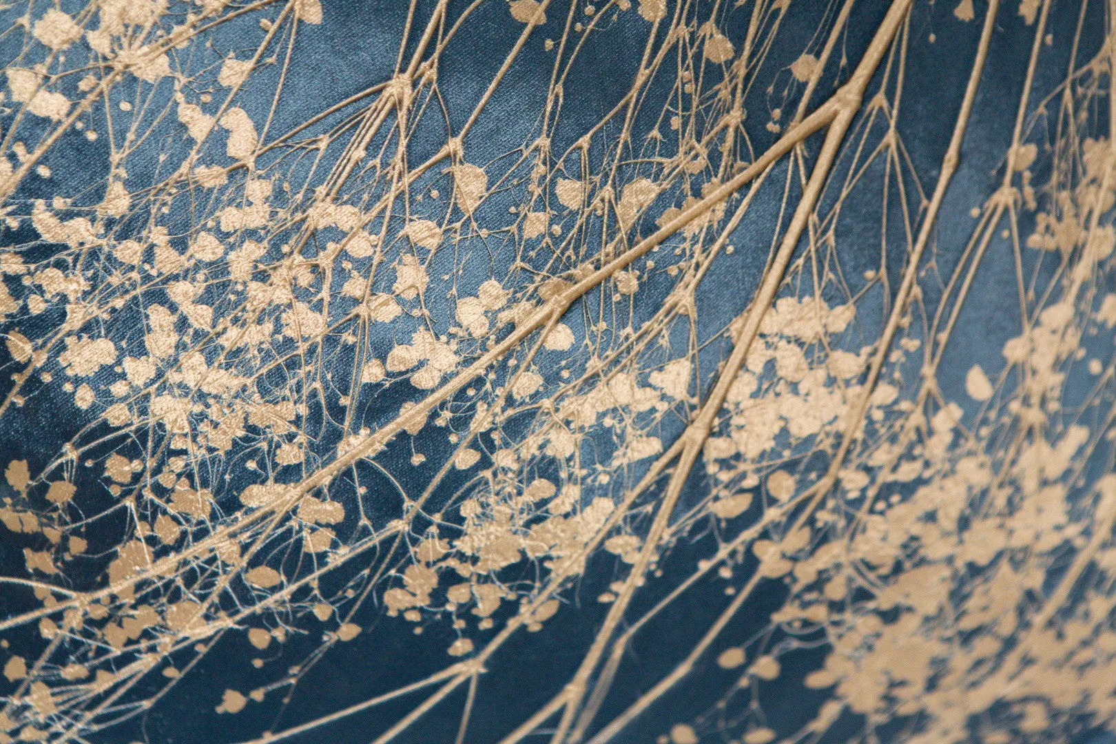 Baby's Breath On Twilight Pillow - Aviva Stanoff Design