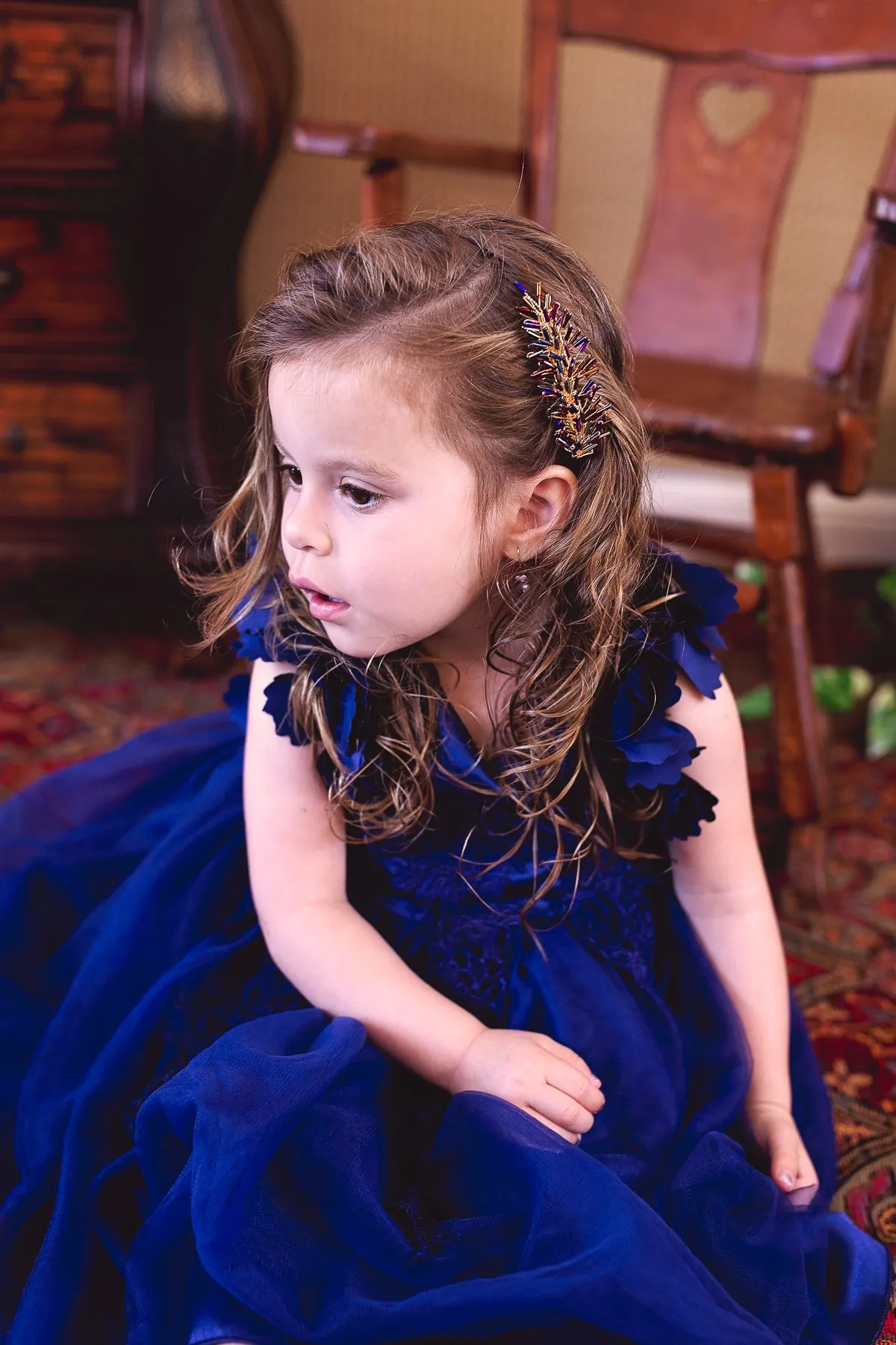 Baby's Breath Royal Clip - Black Pearl