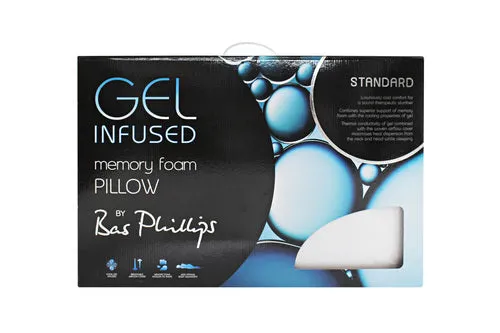 Bas Phillips Gel Infused Memory Foam Pillow - Contoured