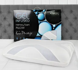 Bas Phillips Gel Infused Memory Foam Pillow - Contoured