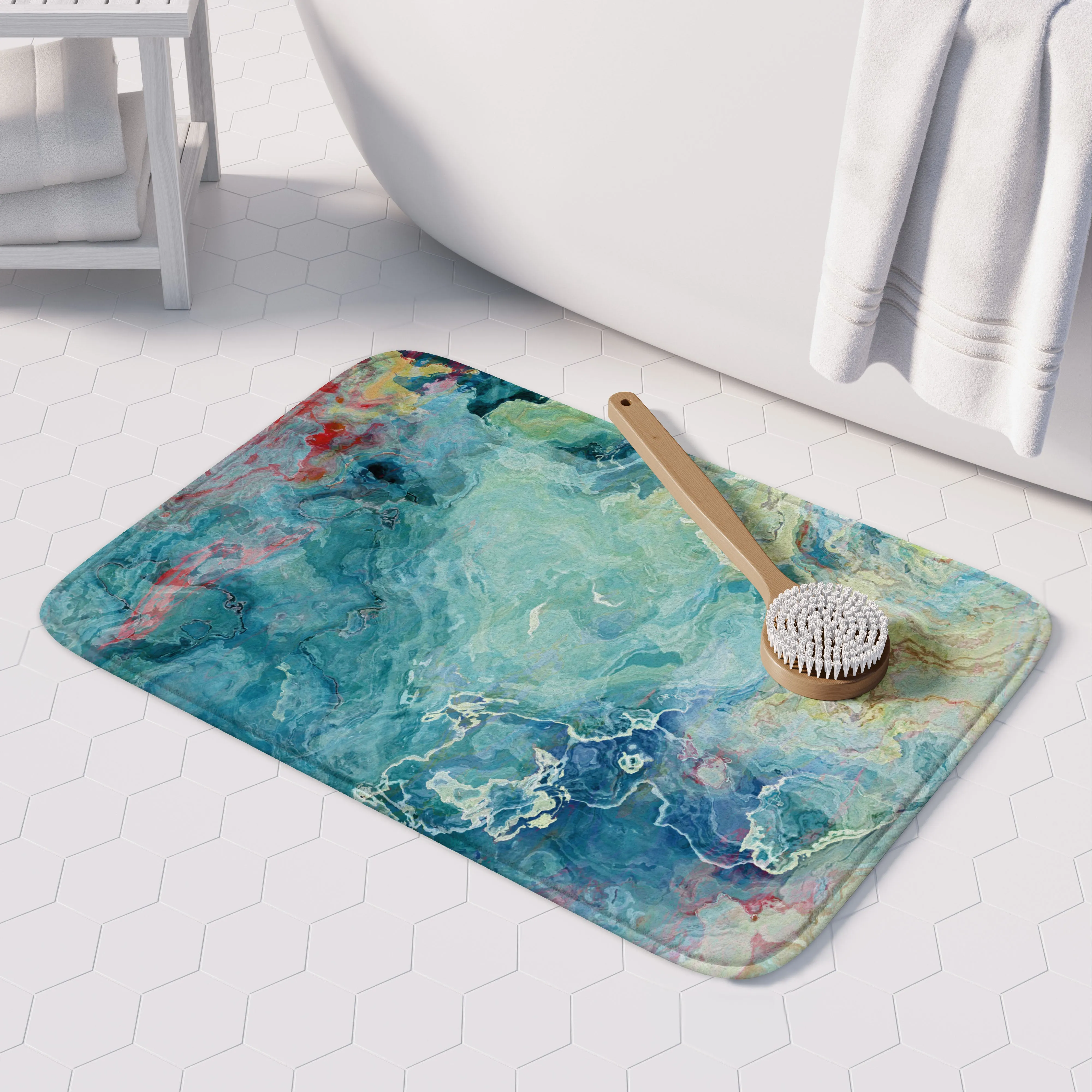 Bath Mat, Cool Cucumber