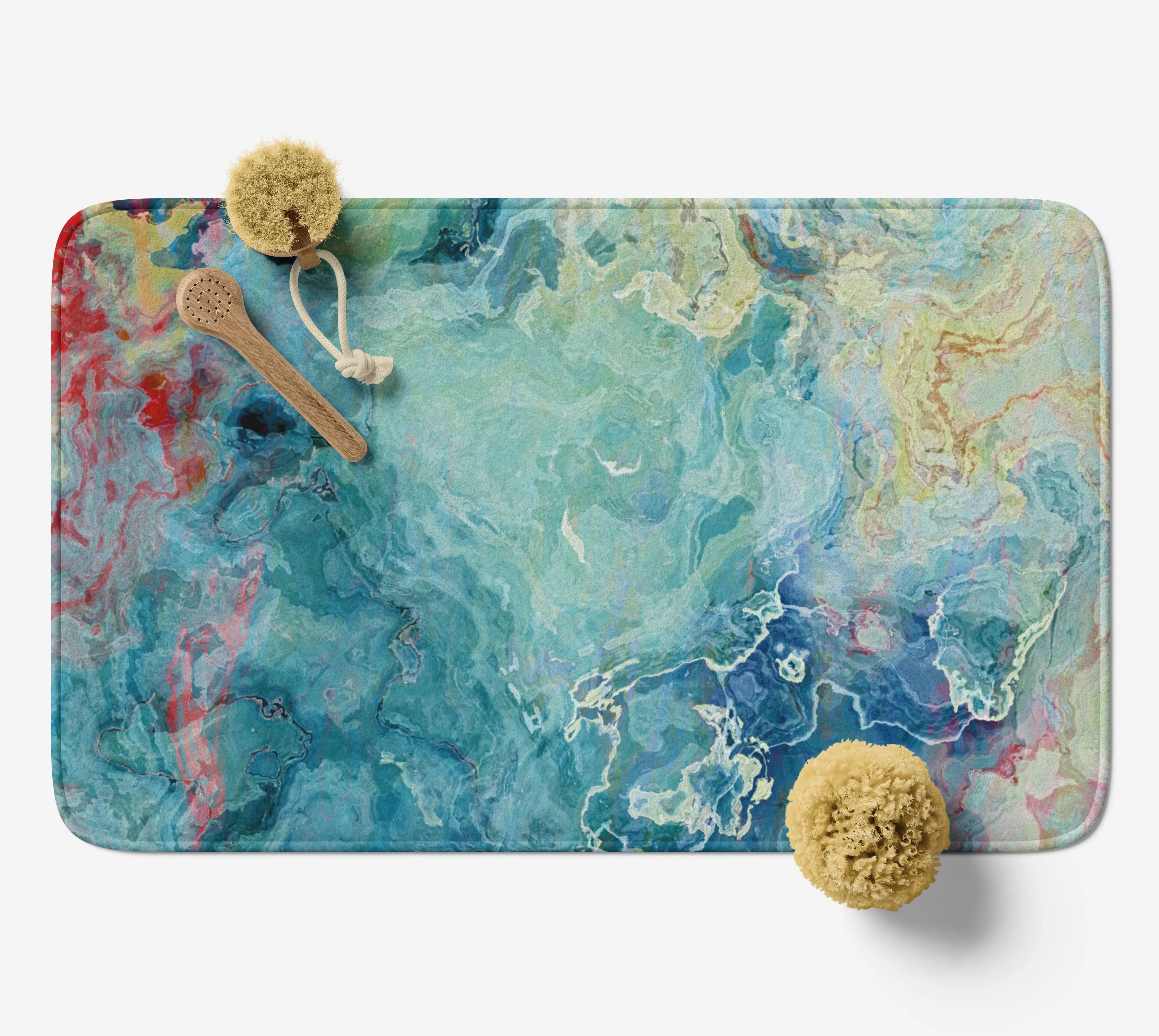 Bath Mat, Cool Cucumber