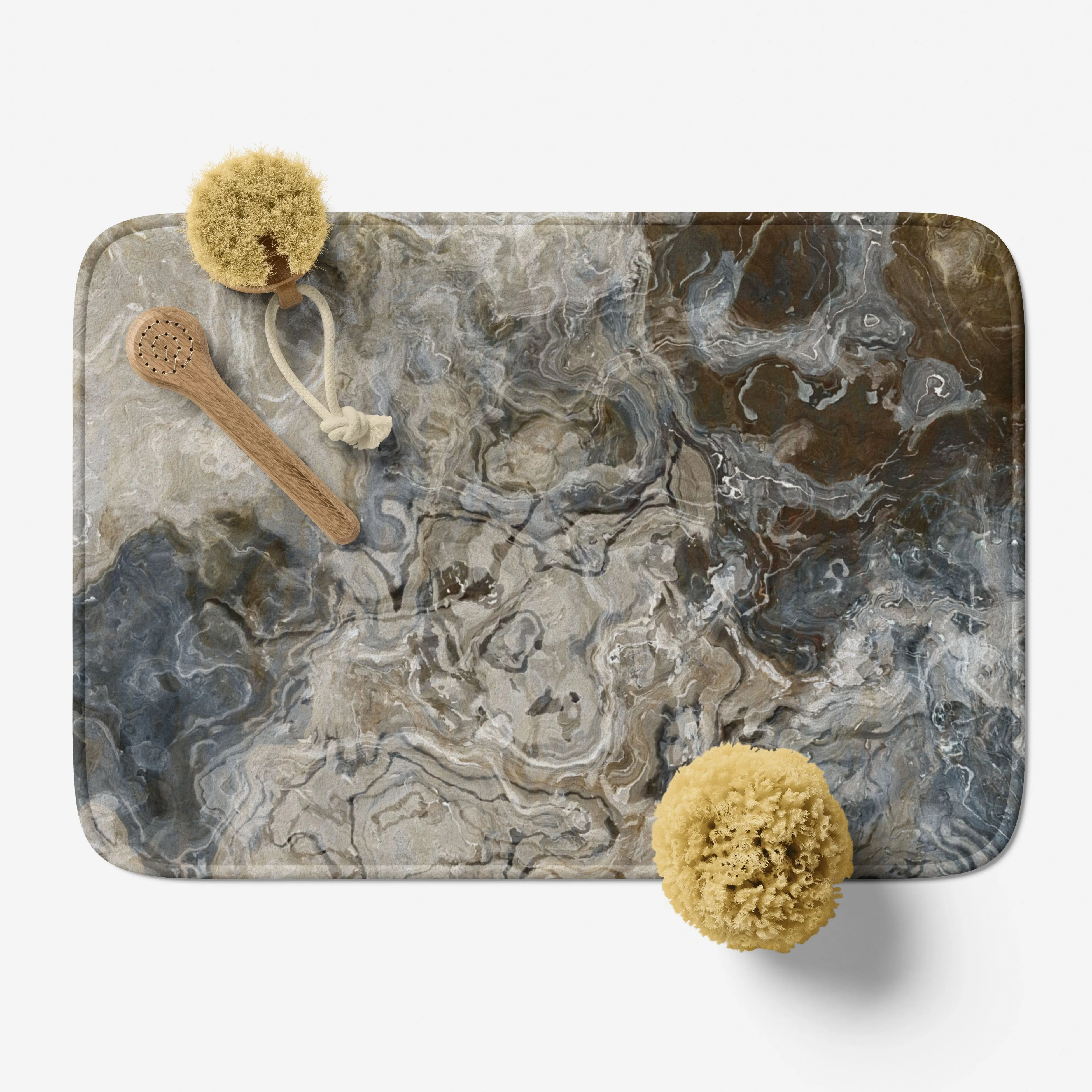 Bath Mat, Stone Poem