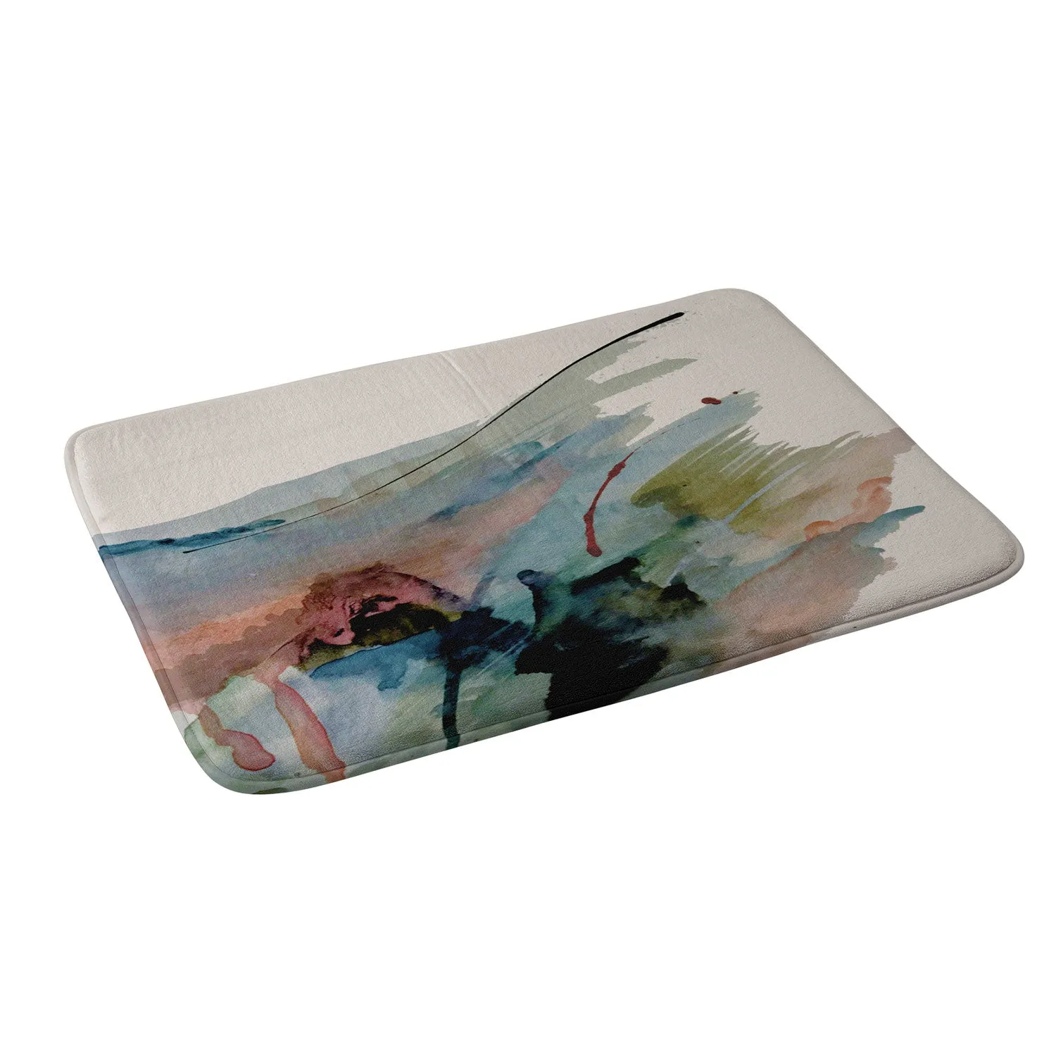 BEGIN AGAIN 2 AN ABSTRACT MIX MEMORY FOAM BATH MAT