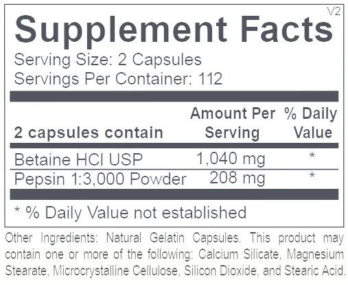Betaine & Pepsin