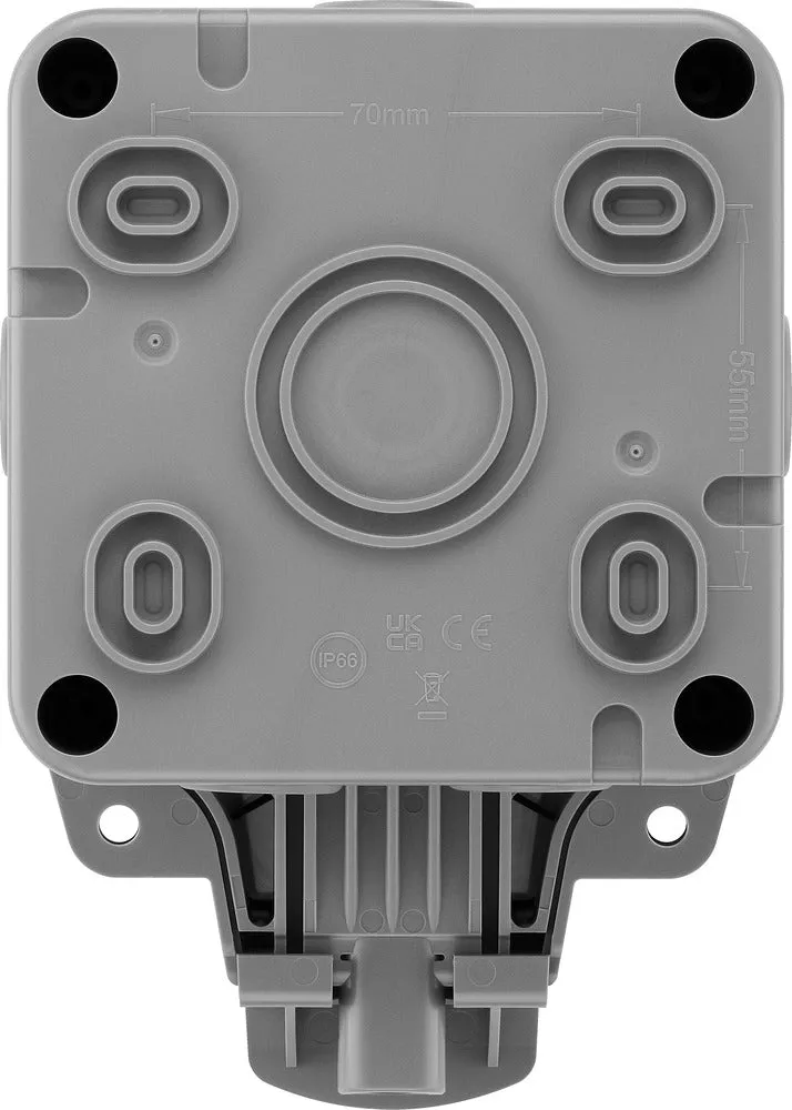 BG WP1GEC-02 Weatherproof Nexus Storm Single Empty Enclosure