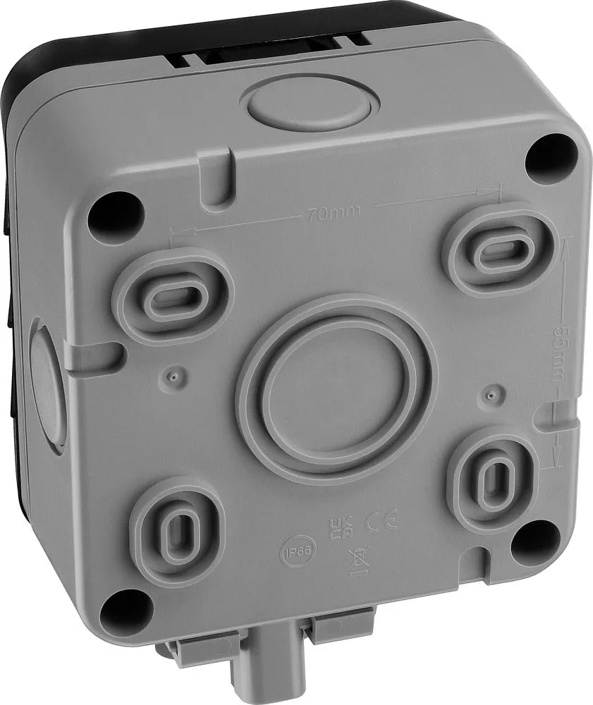 BG WP1GEC-02 Weatherproof Nexus Storm Single Empty Enclosure