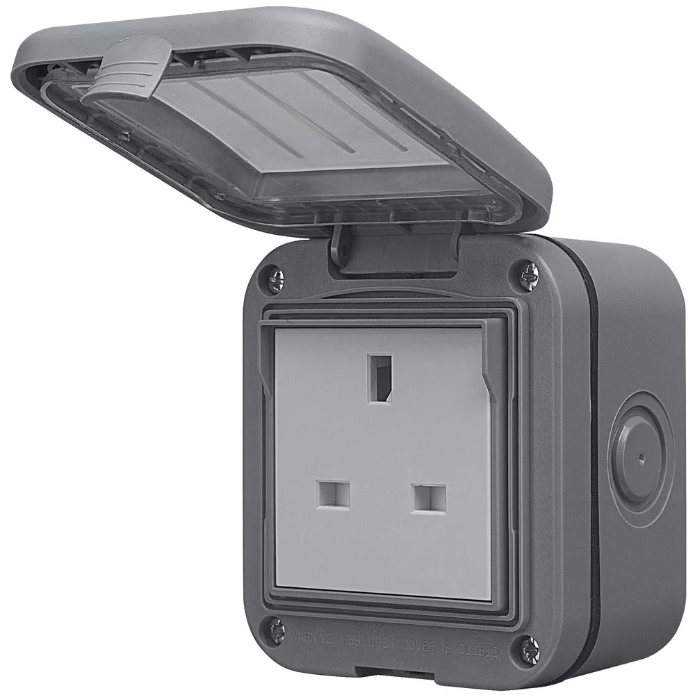 BG WPB23 Weatherproof IP55 13A 1G Unswitched Socket
