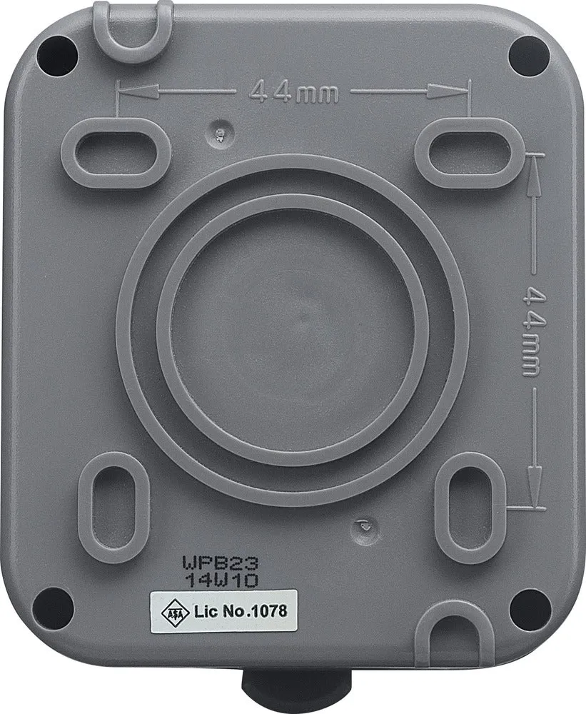 BG WPB23 Weatherproof IP55 13A 1G Unswitched Socket