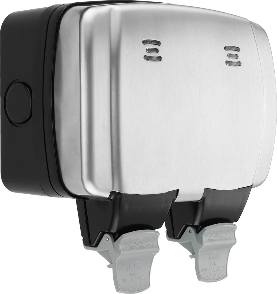 BG WPL22 Weatherproof Decorative 13A 2G DP Switched Socket