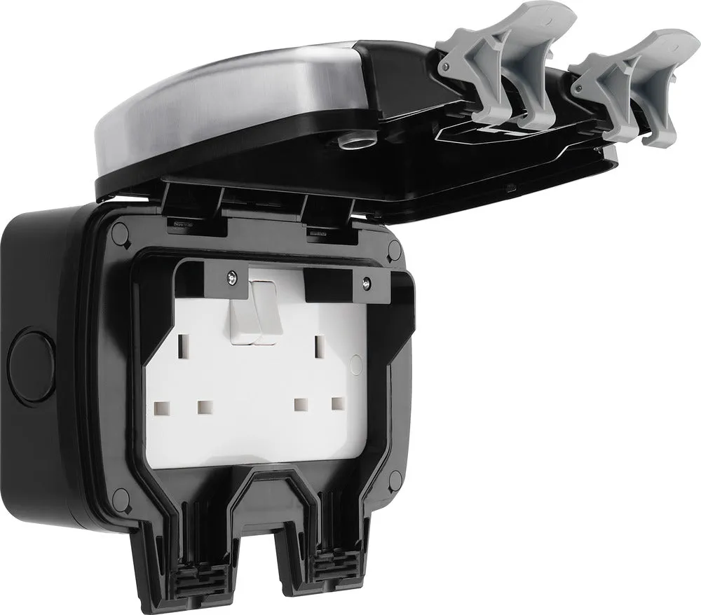 BG WPL22 Weatherproof Decorative 13A 2G DP Switched Socket