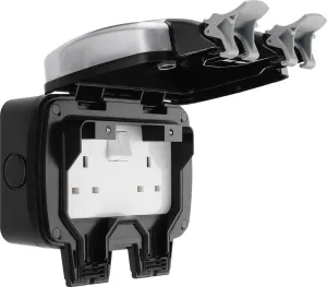 BG WPL22 Weatherproof Decorative 13A 2G DP Switched Socket