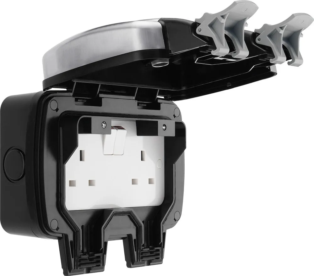 BG WPL22 Weatherproof Decorative 13A 2G DP Switched Socket