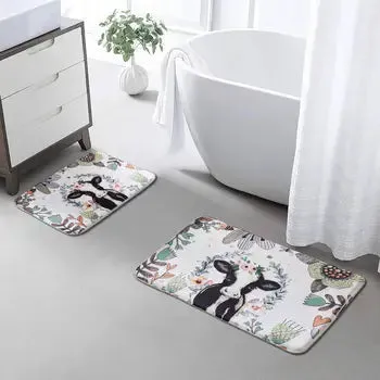 BGBATHMAT--COW Bathroom Mat 2 pc Set- Western
