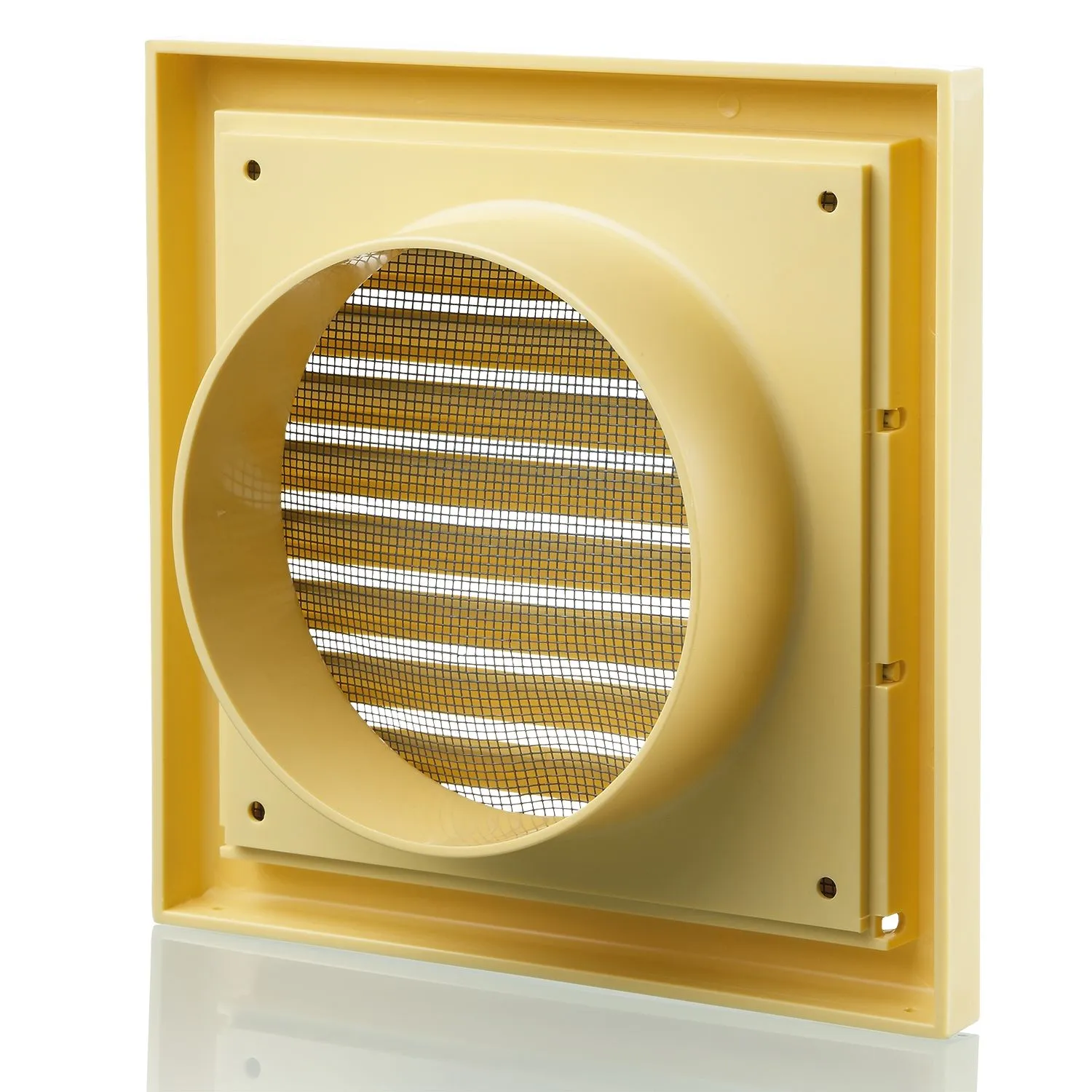 Blauberg DECOR 185X185/125S COTSWOLD STONE Plastic Vented Fixed Blade Air Ventilation Louvred Grille 5" 125mm