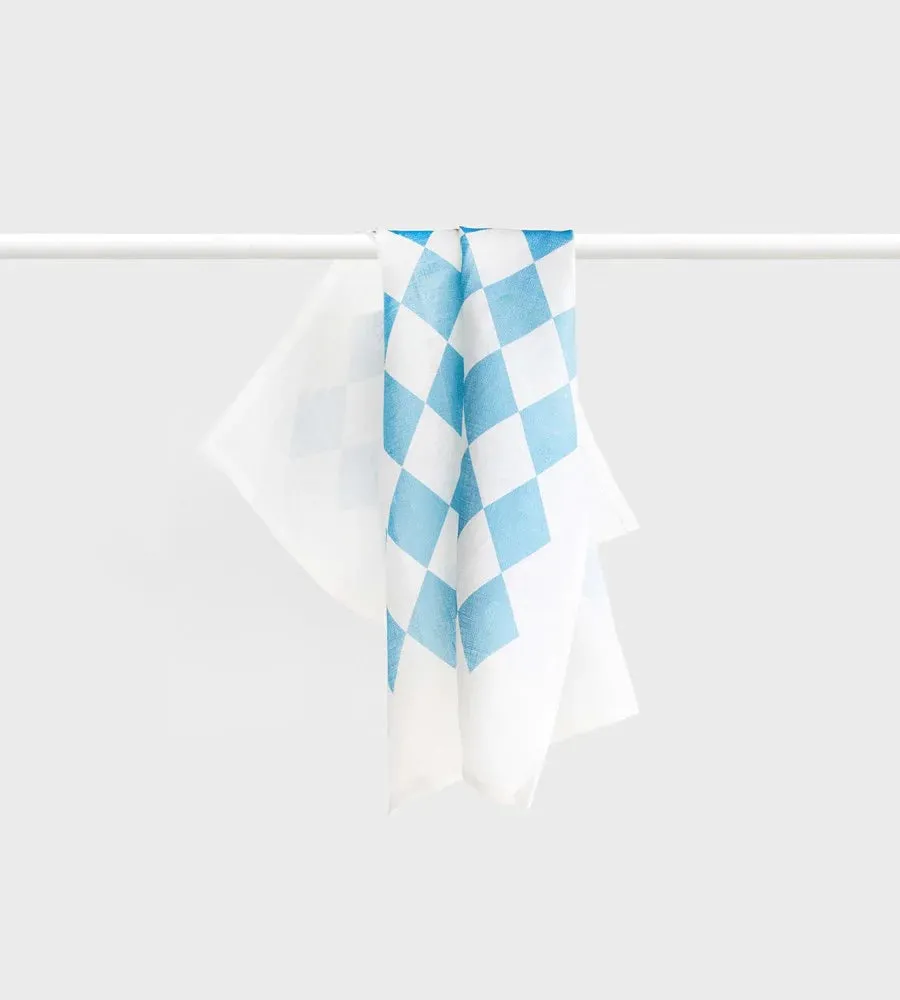 Blue Diamonds - Teatowel