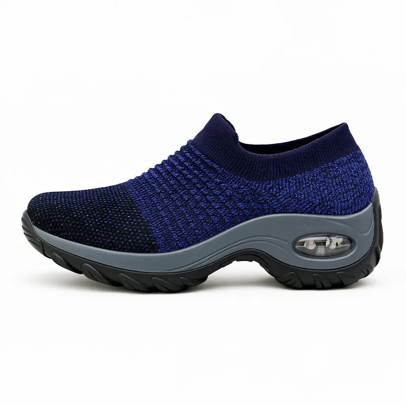 Breathable No-Tie Stretch Shoes - Blue