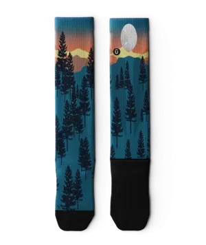 Bright Night Knee High Compression Socks - Unisex