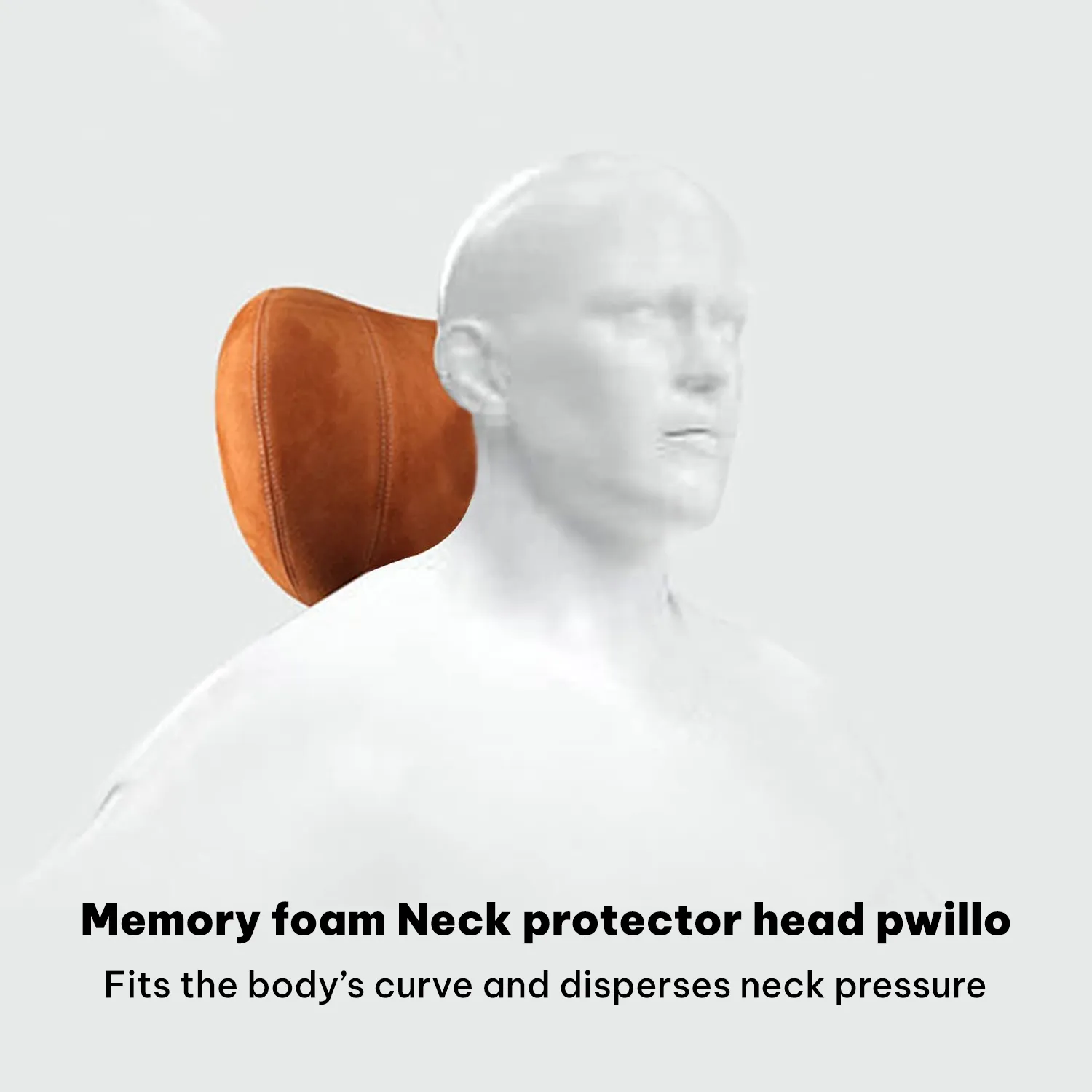 Car Headrest (2 PCS), Custom-Fit For Car, Update Version Premium Memory Foam Car Neck Pillow WATY227