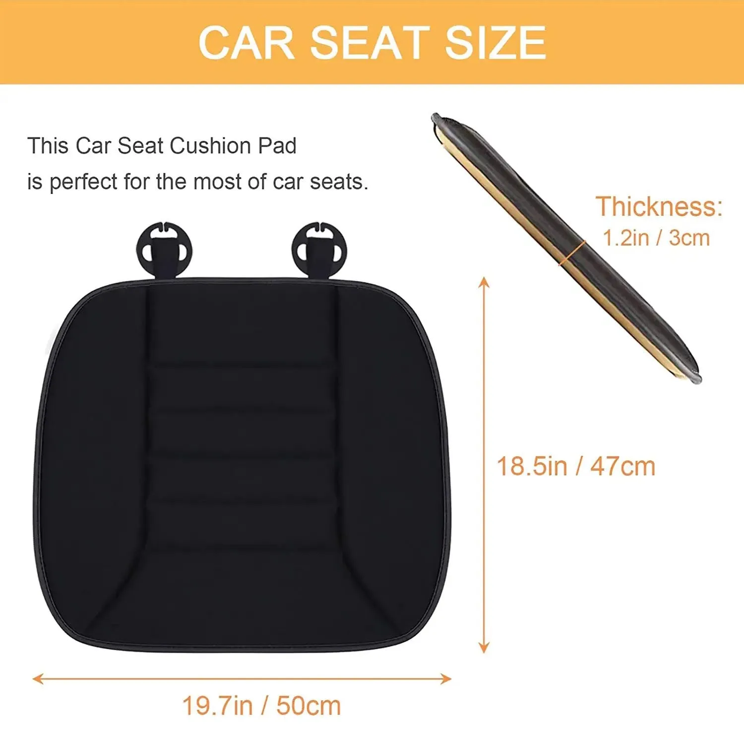 Car Seat Cushion with 1.2inch Comfort Memory Foam, Custom Logo For Your Cars, Seat Cushion for Car and Office Chair NS19989
