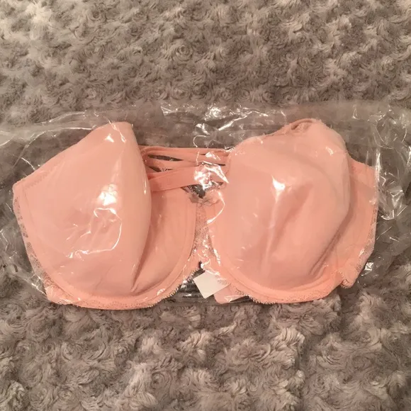 Chantelle Light Pink Merci Demi Underwire T-Shirt Bra 30DDDD NWT