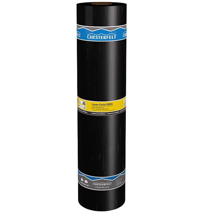Chesterfelt Green Mineral Laser Gold SBS Torch On Roof Felt 8m x 1m